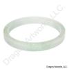 Lucky Charm White Green Jade Bangle