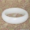 Wide White Jade Bangle of Generosity