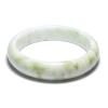 Light Green Chinese Jade Bangle of Longevity