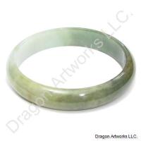 Strength for Life Chinese Green Jade Bangle