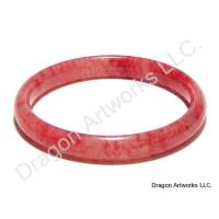 Chinese Red Jade Bangle of Unique Beauty